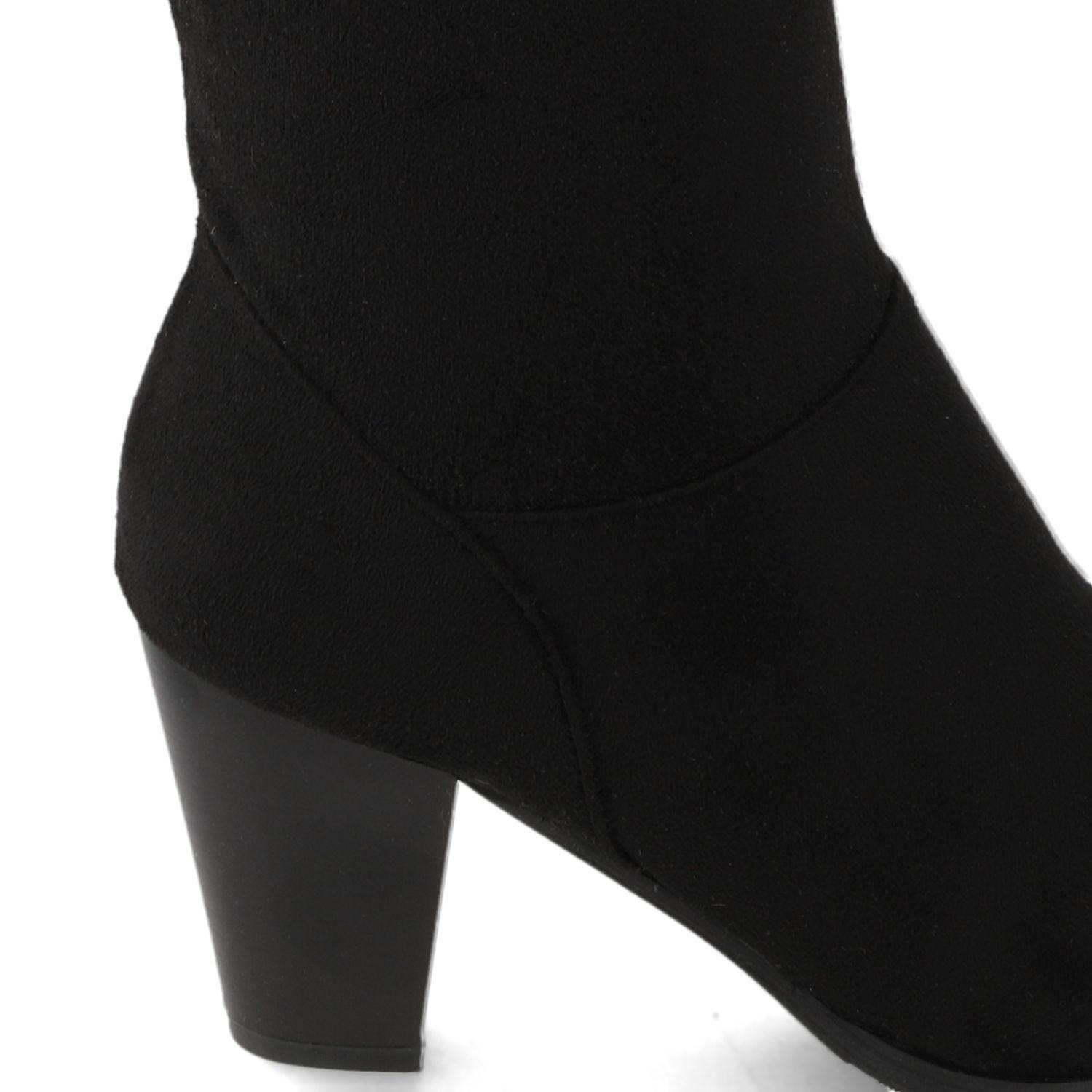 Bota Taco Negra New Walk-5