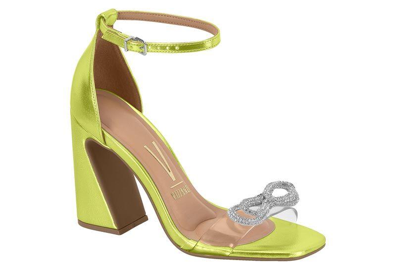 Sandalia Taco Vizzano Amarillo 10489-5