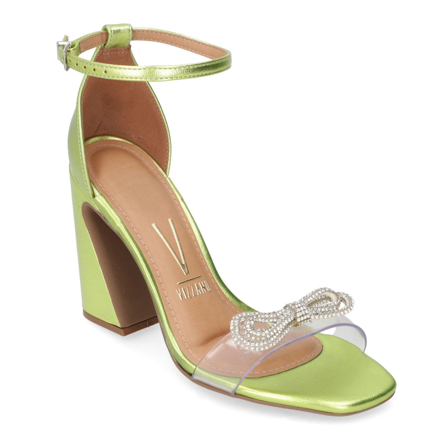 Sandalia Taco Vizzano Amarillo 10489-1