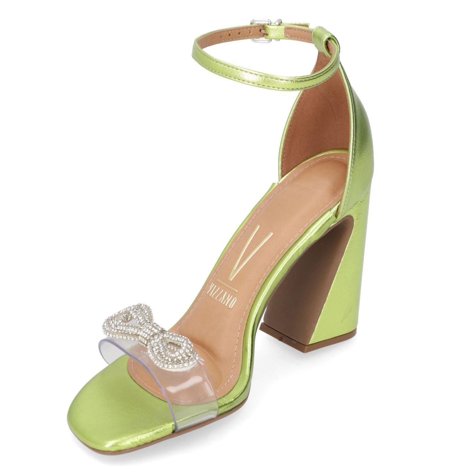 Sandalia Taco Vizzano Amarillo 10489-2