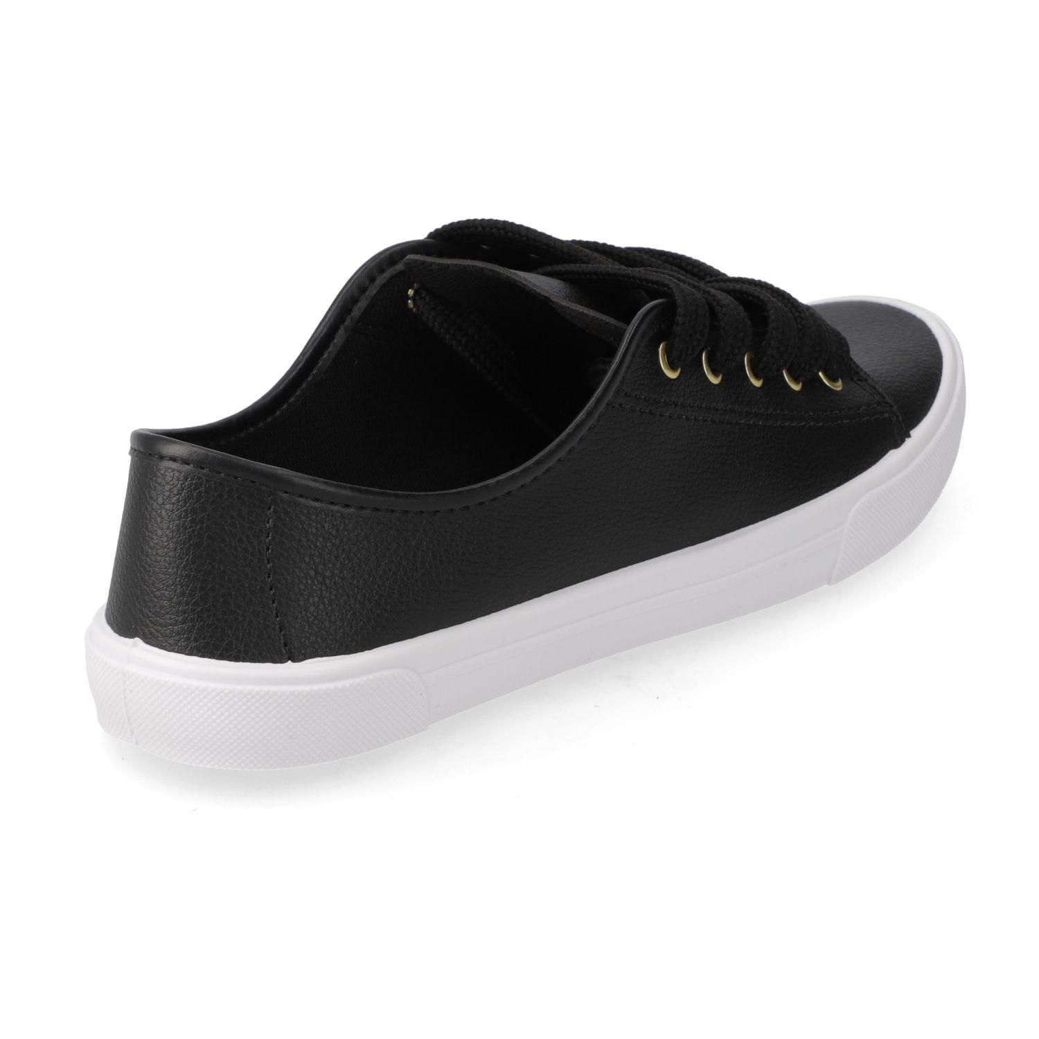 Zapatilla Casual Moleca Negro 15934-3