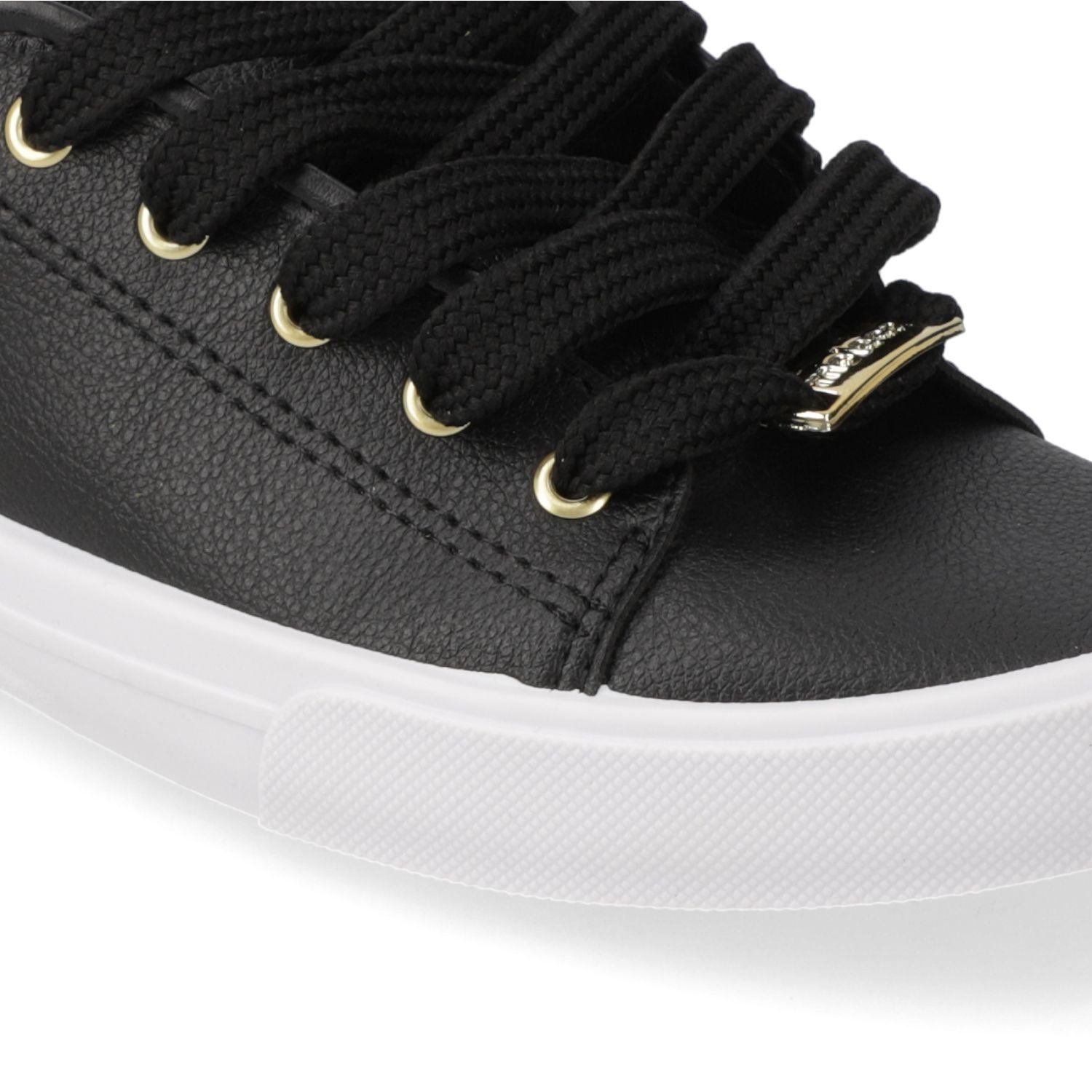 Zapatilla Casual Moleca Negro 15934-4