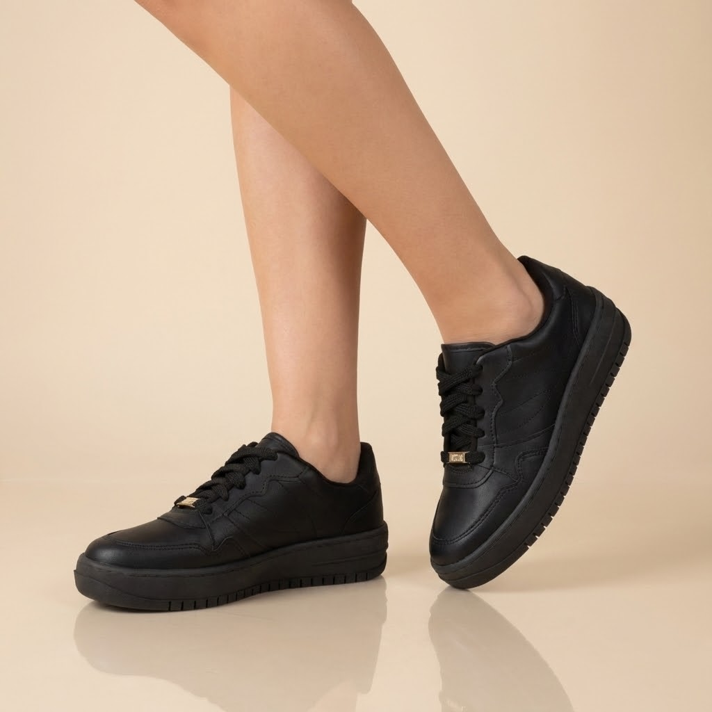 Zapatilla Urbana Mujer Vizzano Negro-6