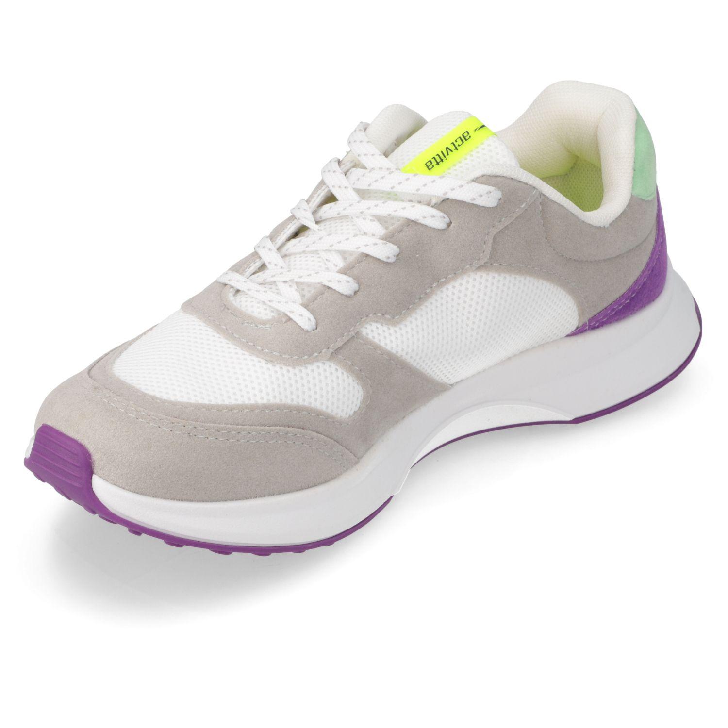 Zapatilla Deportiva Actvitta Gris Textil-2