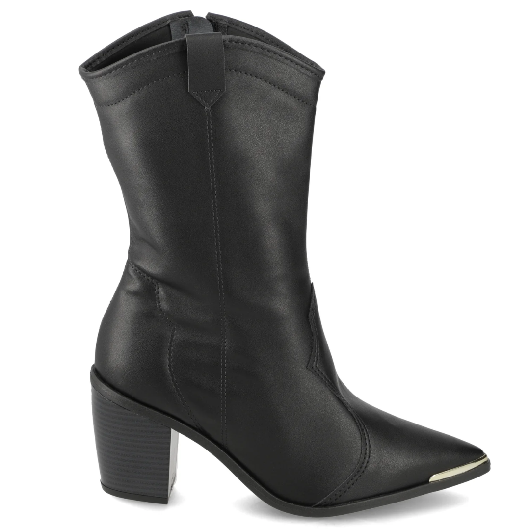 Bota Texana Negra Moleca-2