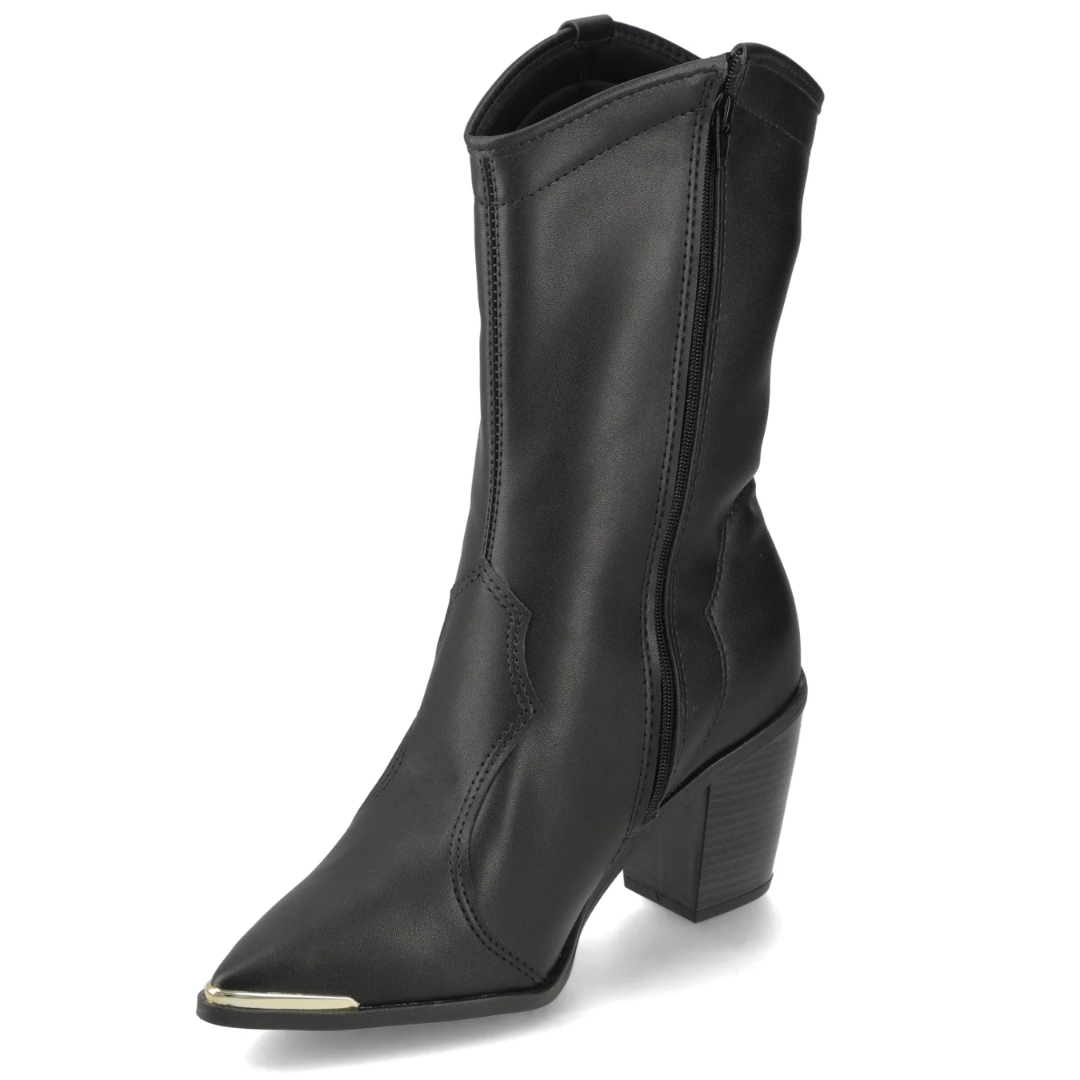 Bota Texana Negra Moleca-3