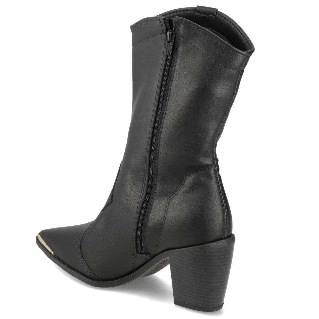 Bota Texana Negra Moleca-5