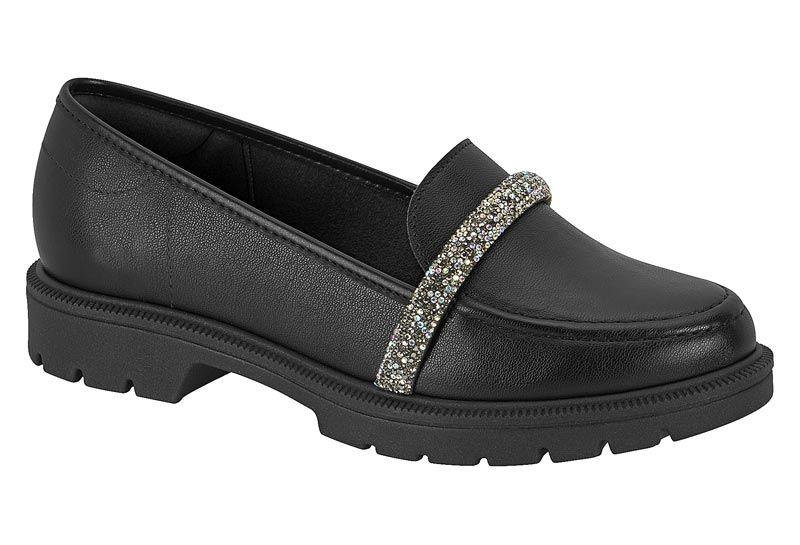Mocasin Beira Rio Negro Efecto Cuero  Negro Napa Turim/T Pta 12/13Mm Glam-0