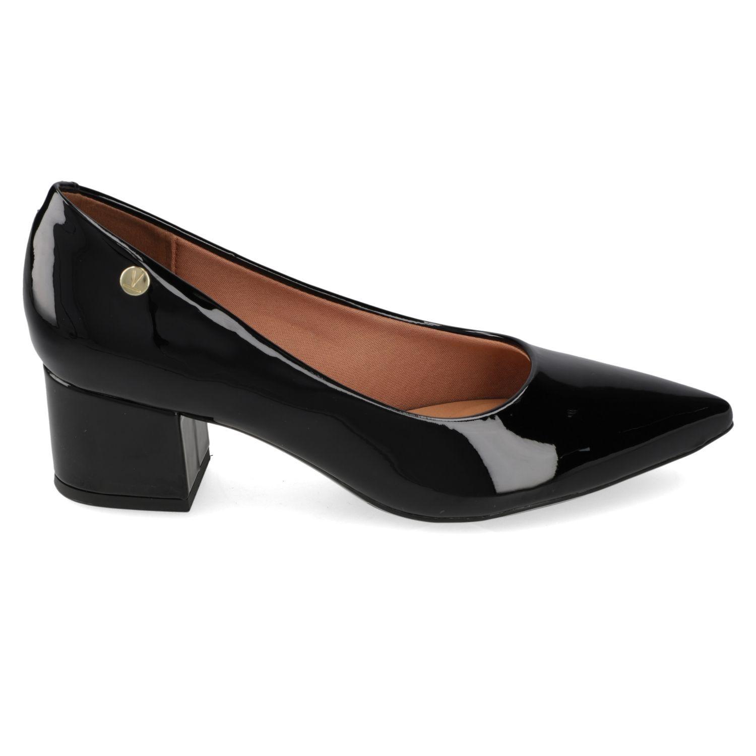 Zapato Mujer Taco Cuadrado Negro 1220-315- Vizzano-0