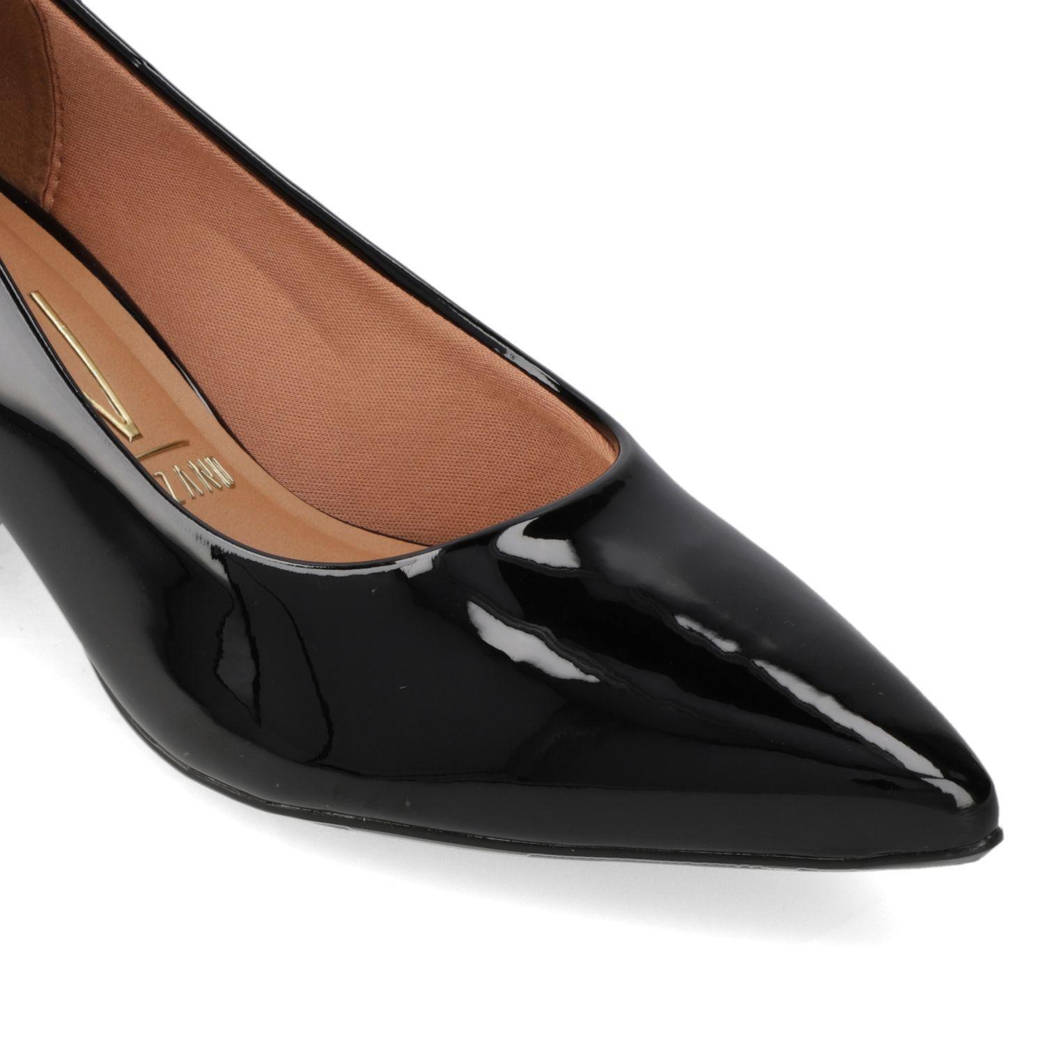 Zapato Mujer Taco Cuadrado Negro 1220-315- Vizzano-4