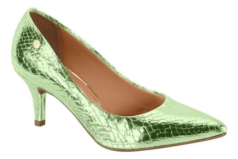 Zapato De Mujer Taco Aguja Stiletto Verde 1185-1 - Vizzano-0