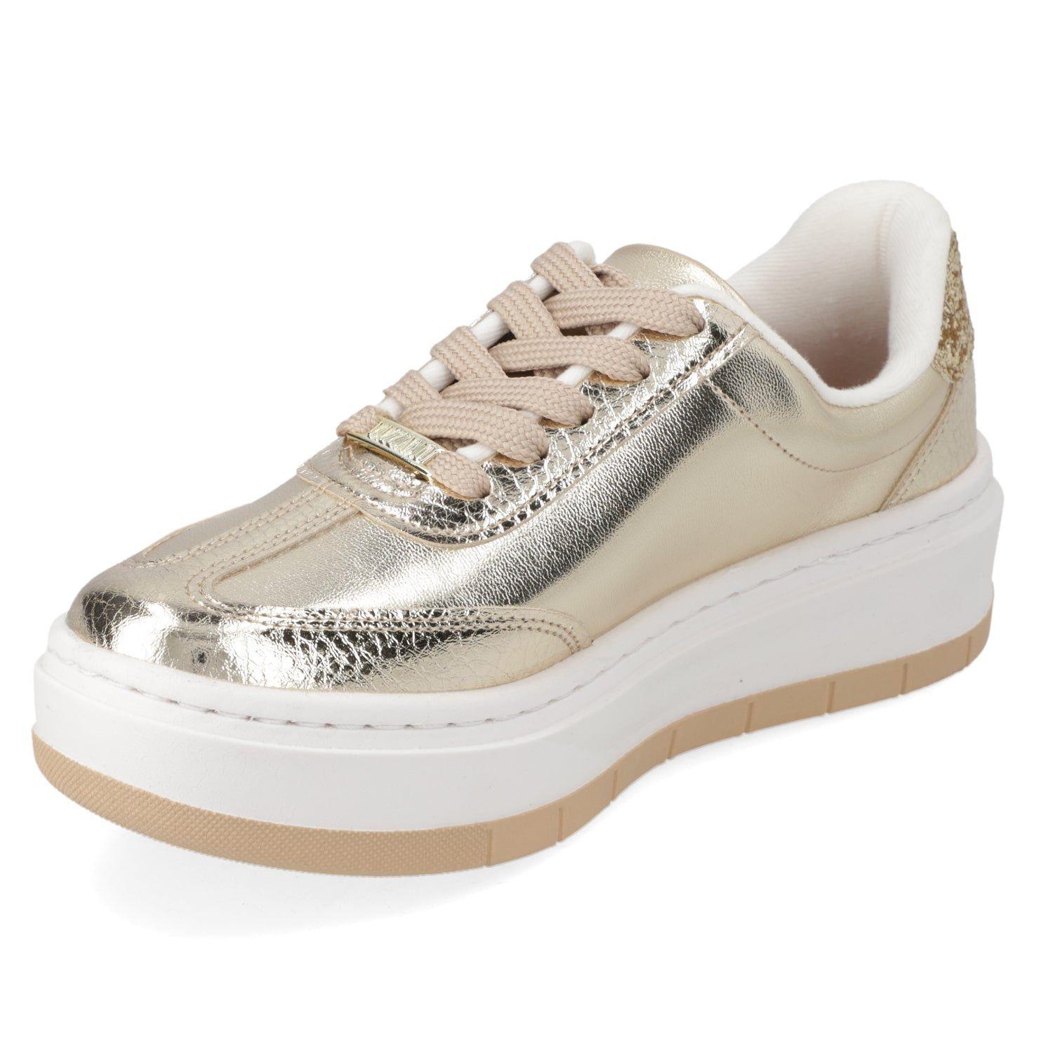 Zapatillas Casuales Doradas Vizzano Plataforma-2