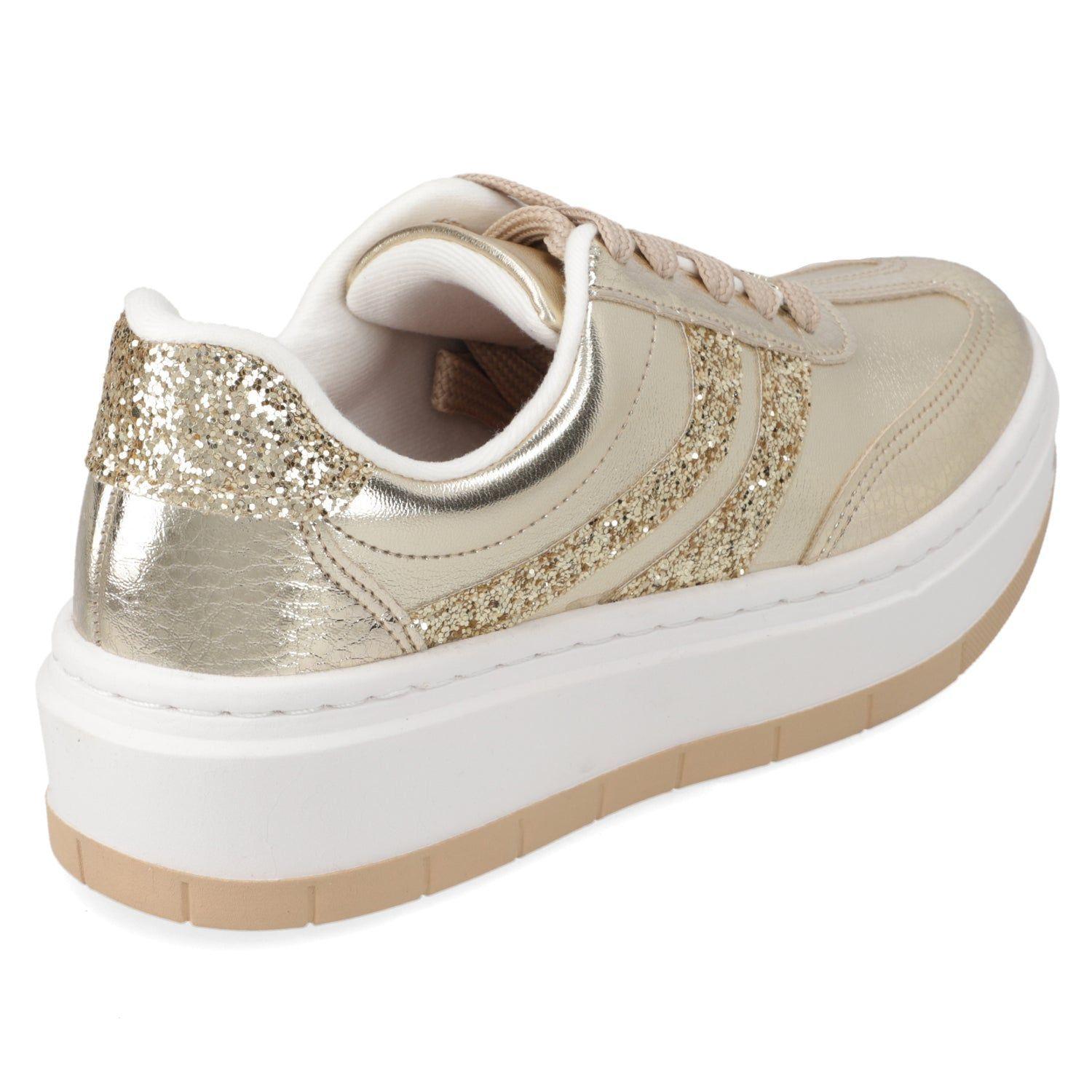 Zapatillas Casuales Doradas Vizzano Plataforma-4