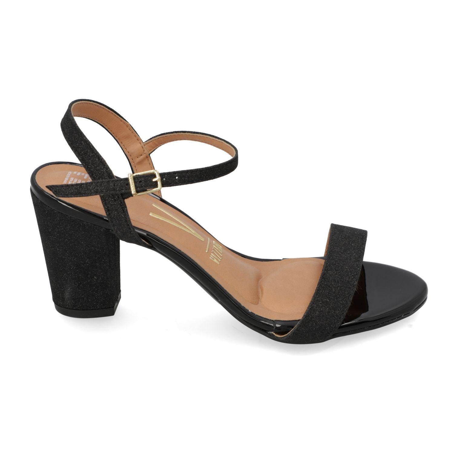 Sandalia Taco Vizzano Negro 13723-0