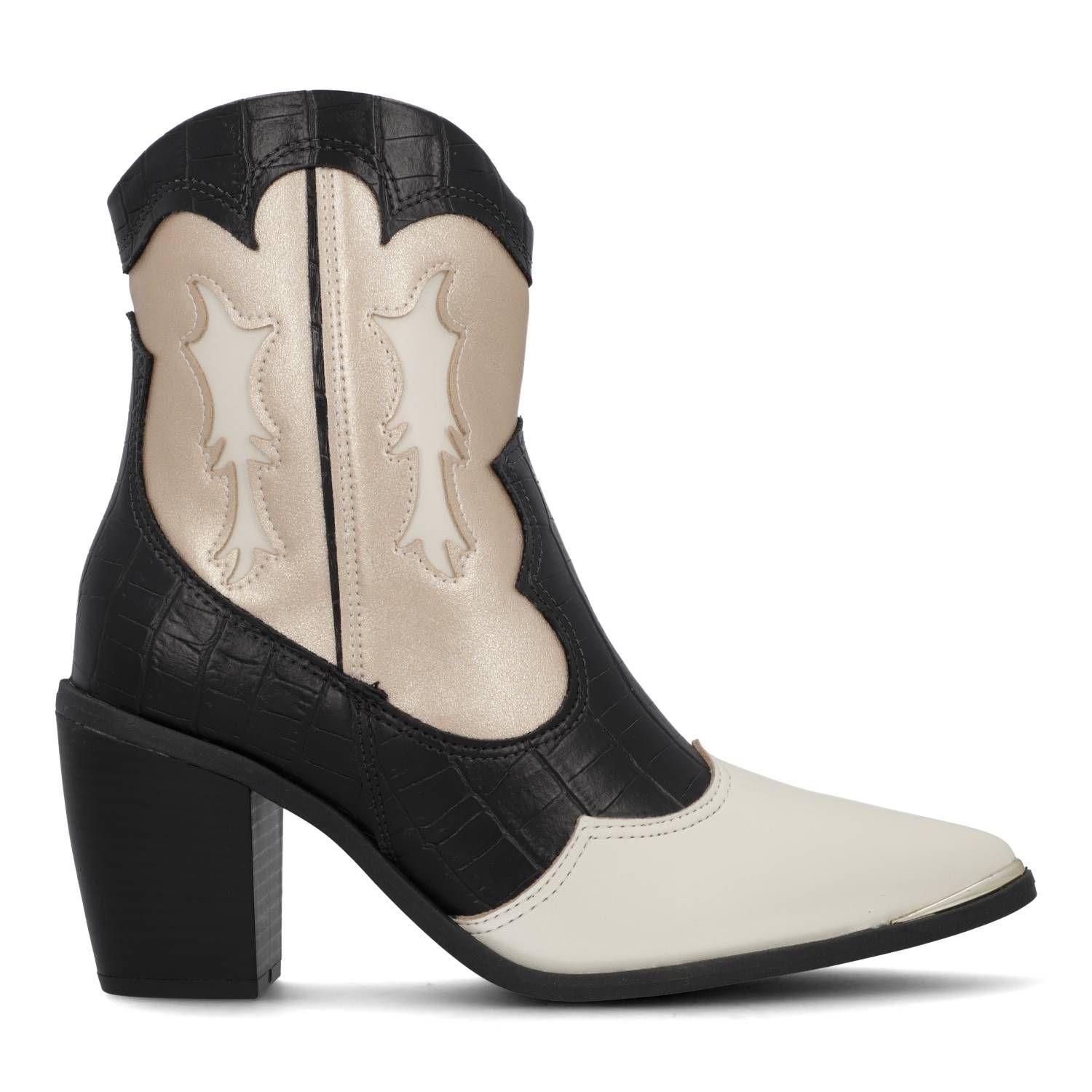 Botin Mujer Texano Negro 3070-109- Vizzano-0