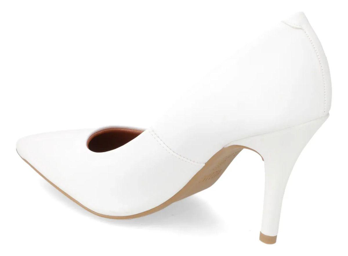 Zapato Mujer Taco Aguja Stiletto Blanco 1184-1 - Vizzano-5