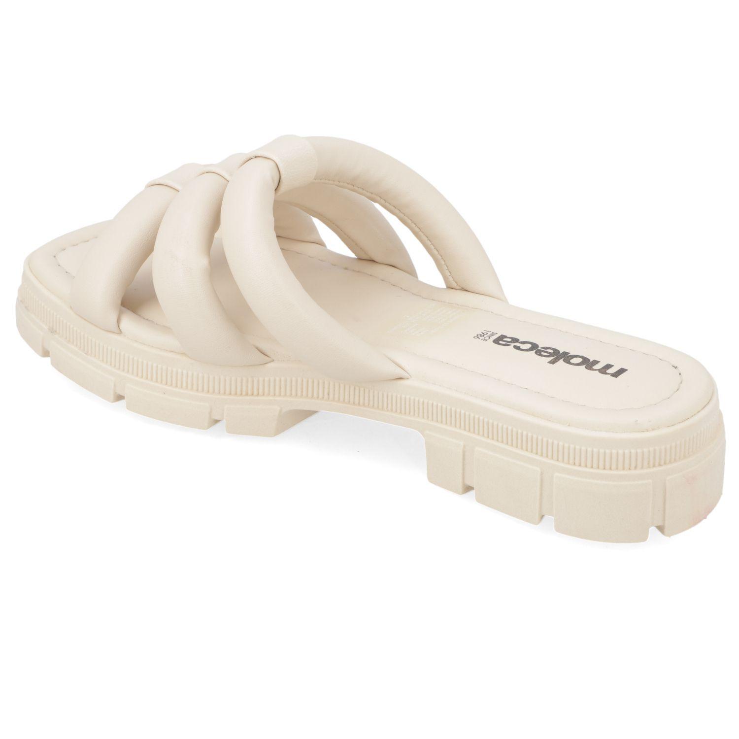 Sandalia Plana Moleca Crema 10869-3