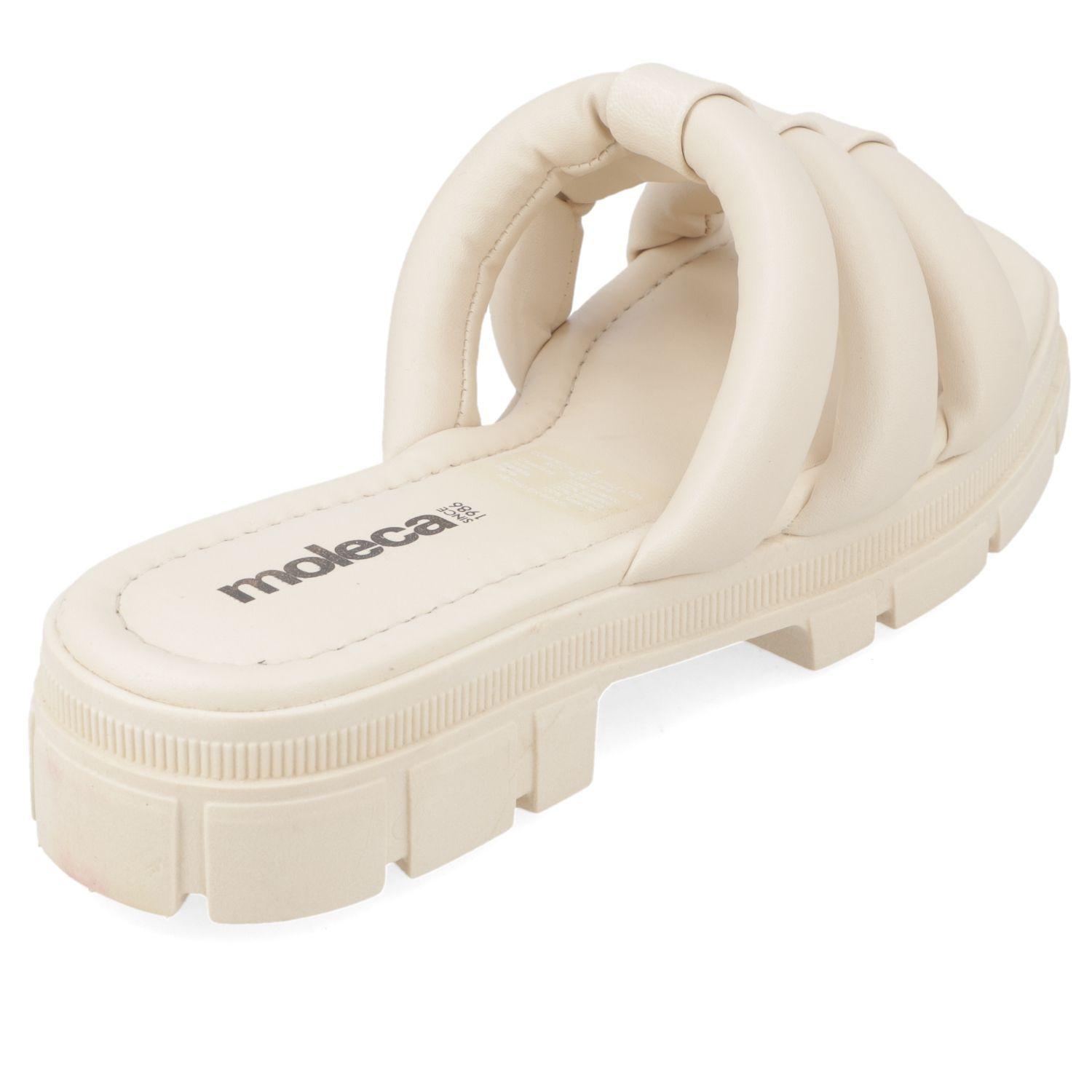 Sandalia Plana Moleca Crema 10869-4