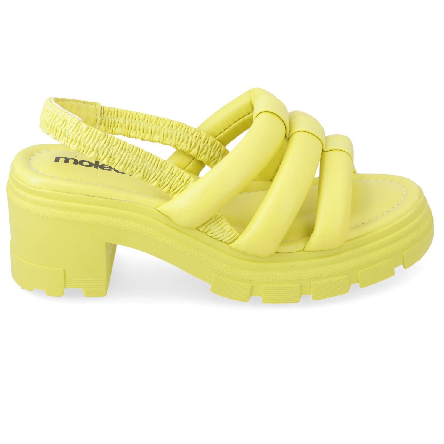 Sandalia Taco Moleca Amarillo 10920-1