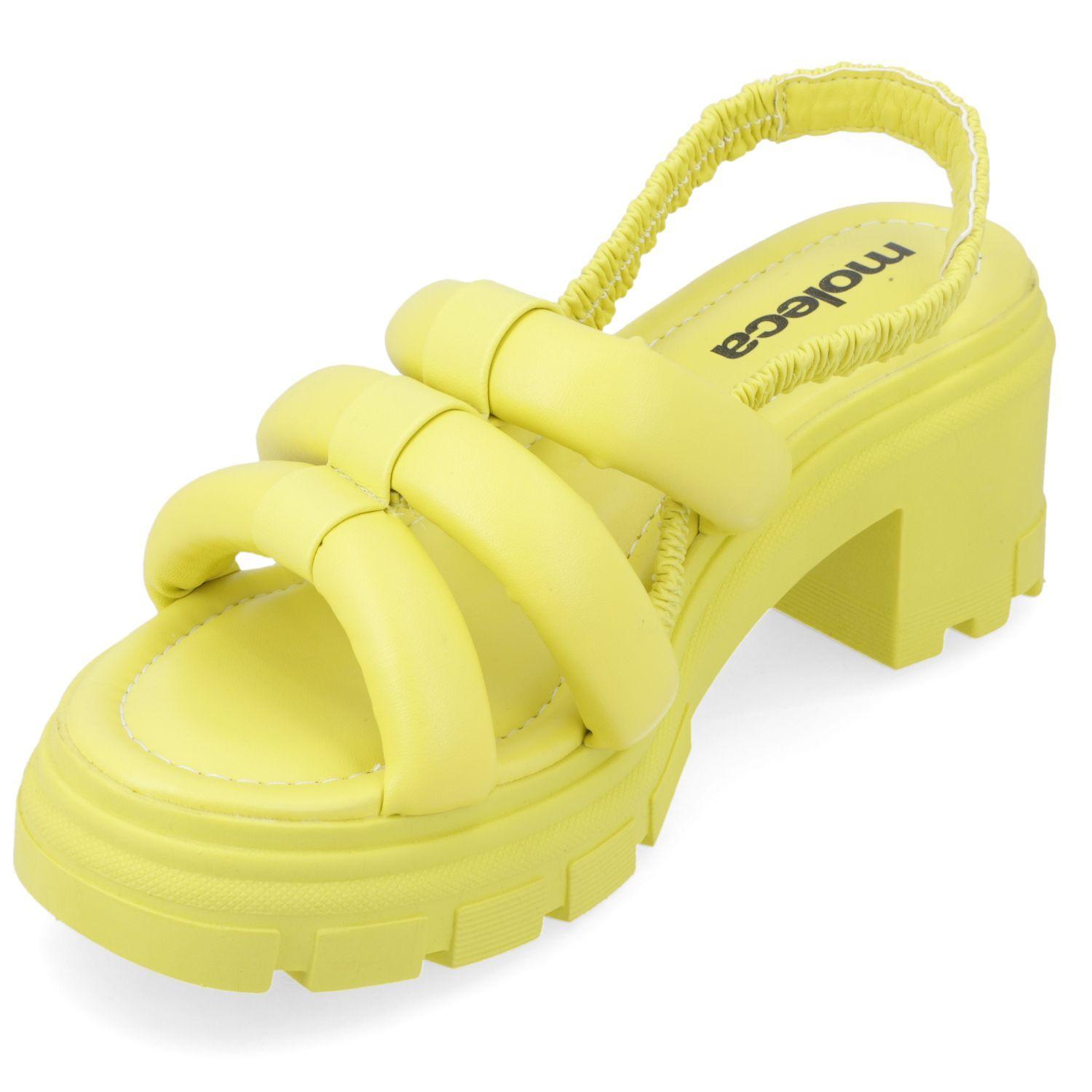 Sandalia Taco Moleca Amarillo 10920-2
