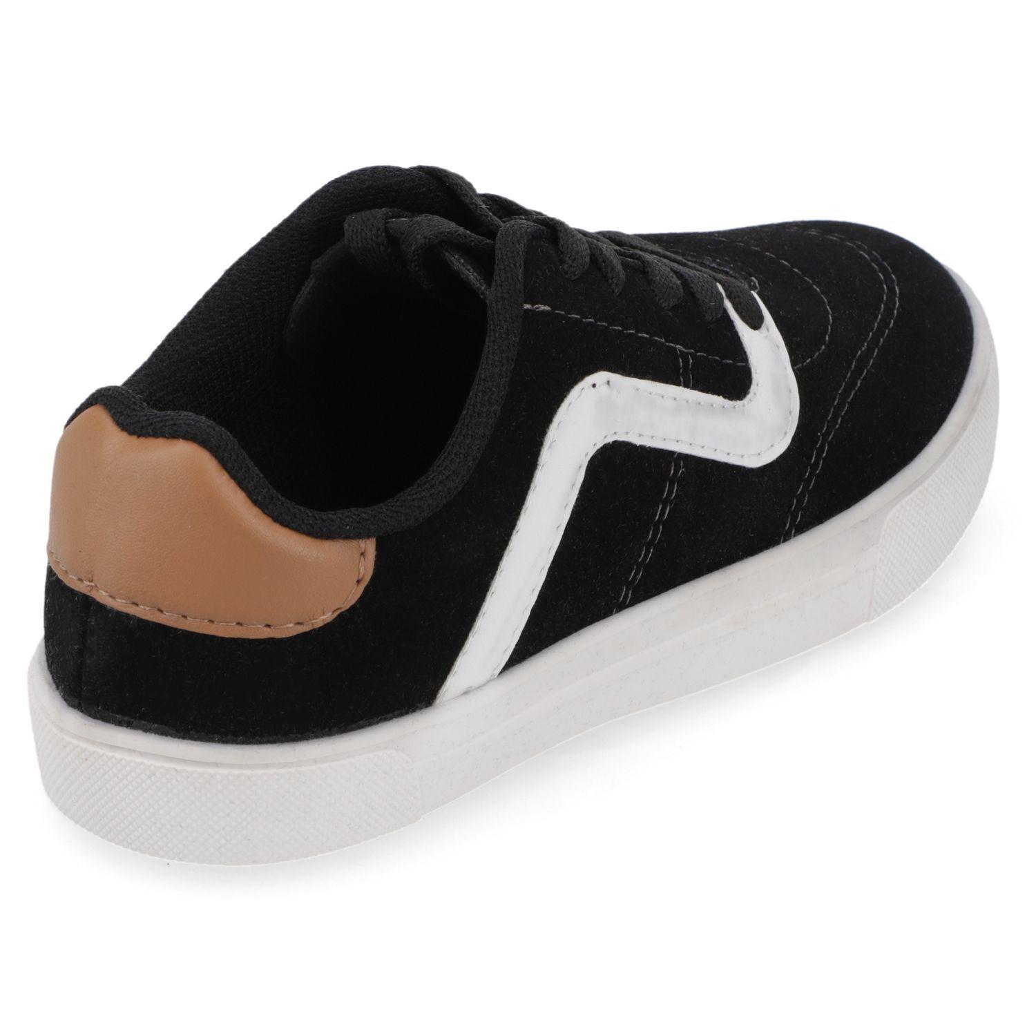Zapatilla Estilo Urbano Niño Negra Molekinho-4