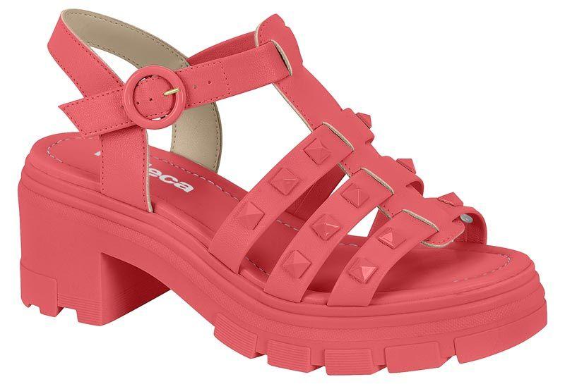 Sandalia Taco Moleca Coral 10927-5