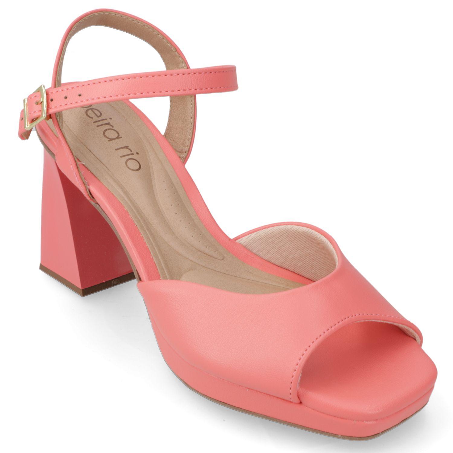 Sandalia Taco Beira Rio Coral 11531-0