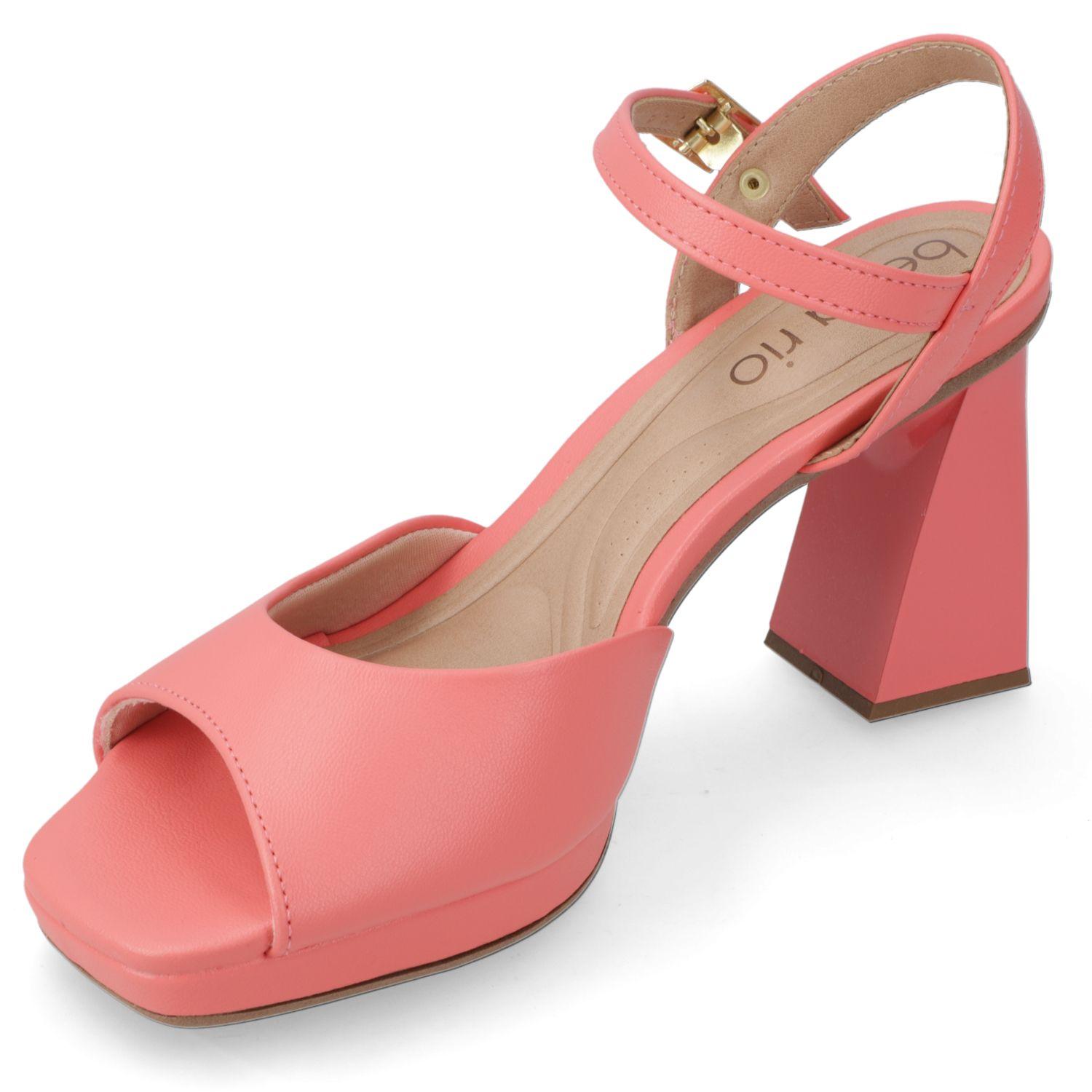 Sandalia Taco Beira Rio Coral 11531-2