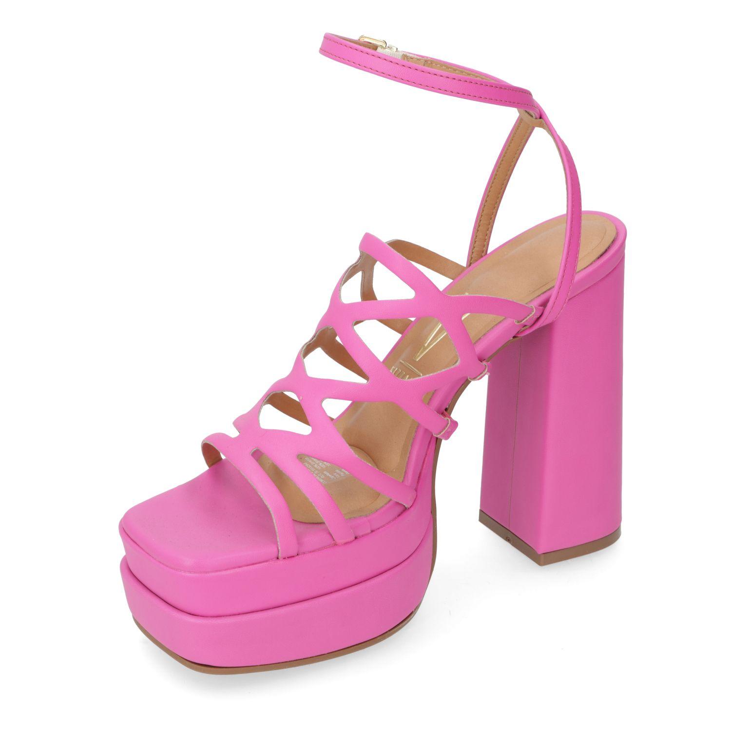 Sandalia Taco Vizzano Rosado Brillante-2