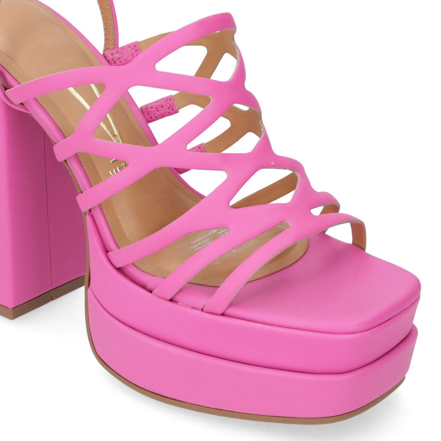 Sandalia Taco Vizzano Rosado Brillante-4