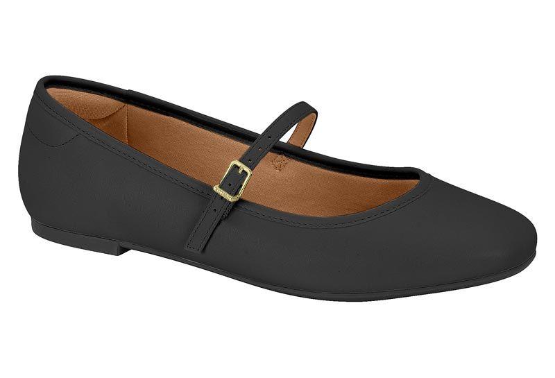 Ballerina Vizzano Negro Efecto Cuero-0