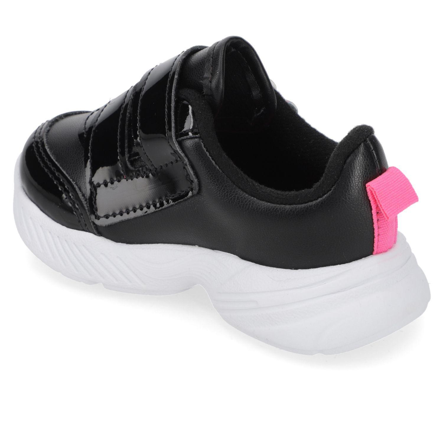 Zapatilla Negra Niña con Cierre de Velcro-3
