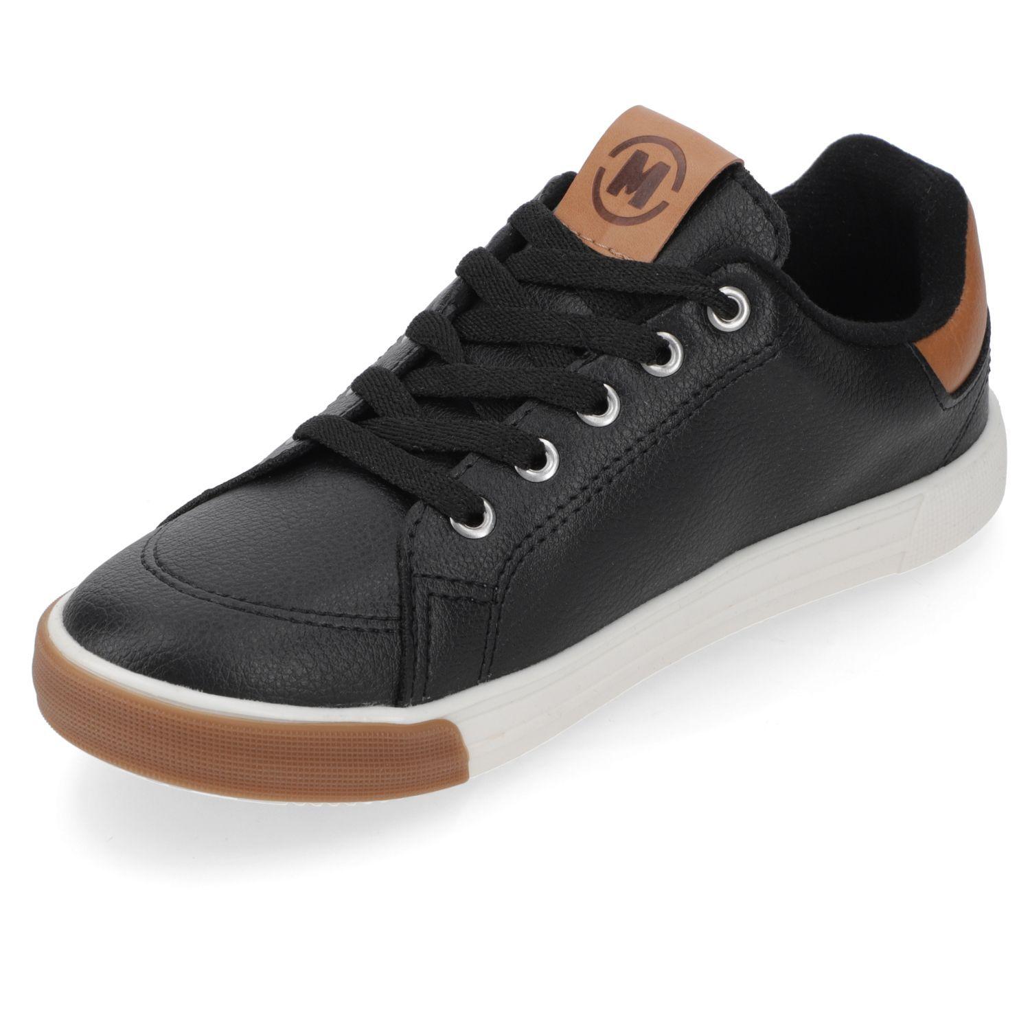 Zapatilla Urbana Niño Negra con Detalles Café Molekinho-2