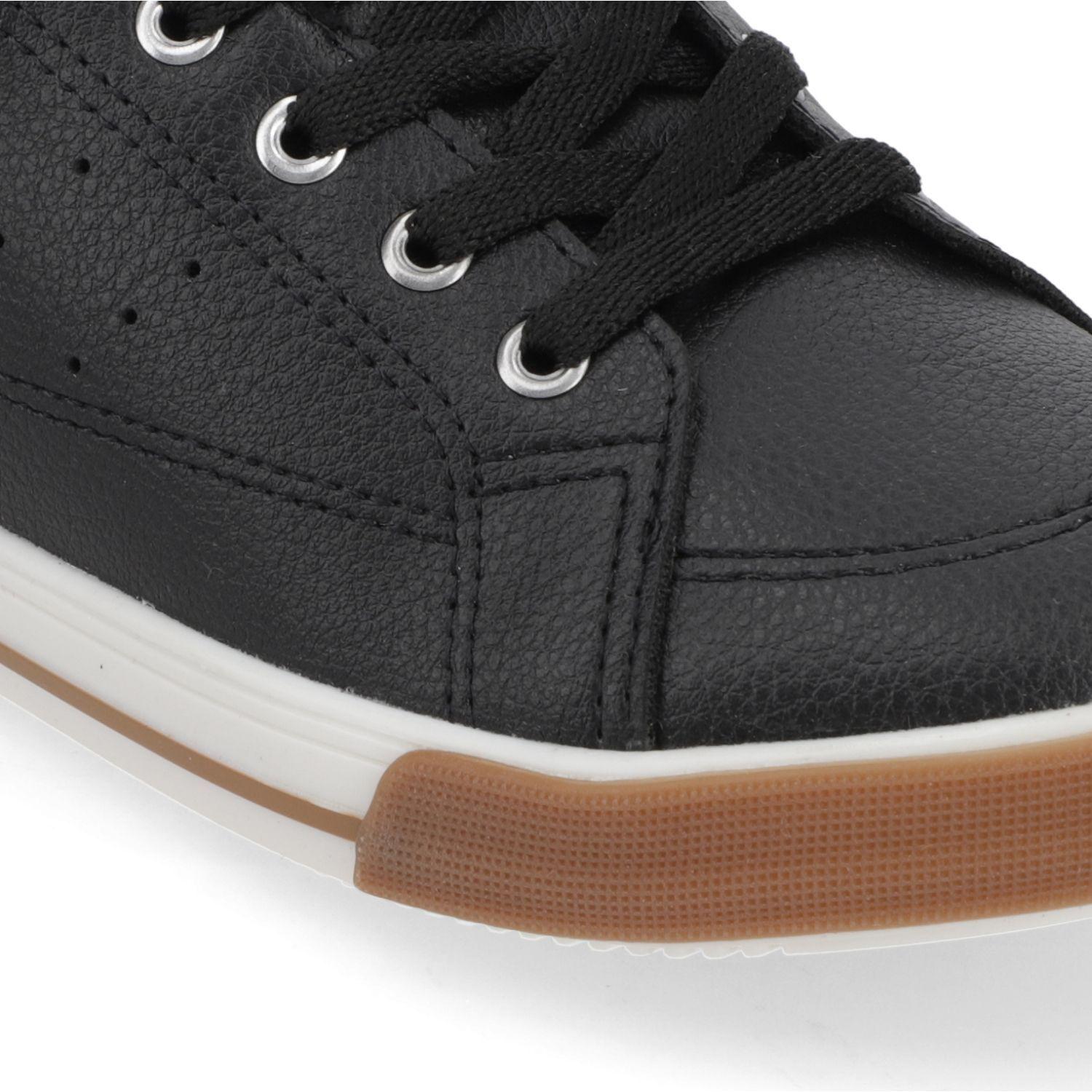 Zapatilla Urbana Niño Negra con Detalles Café Molekinho-5