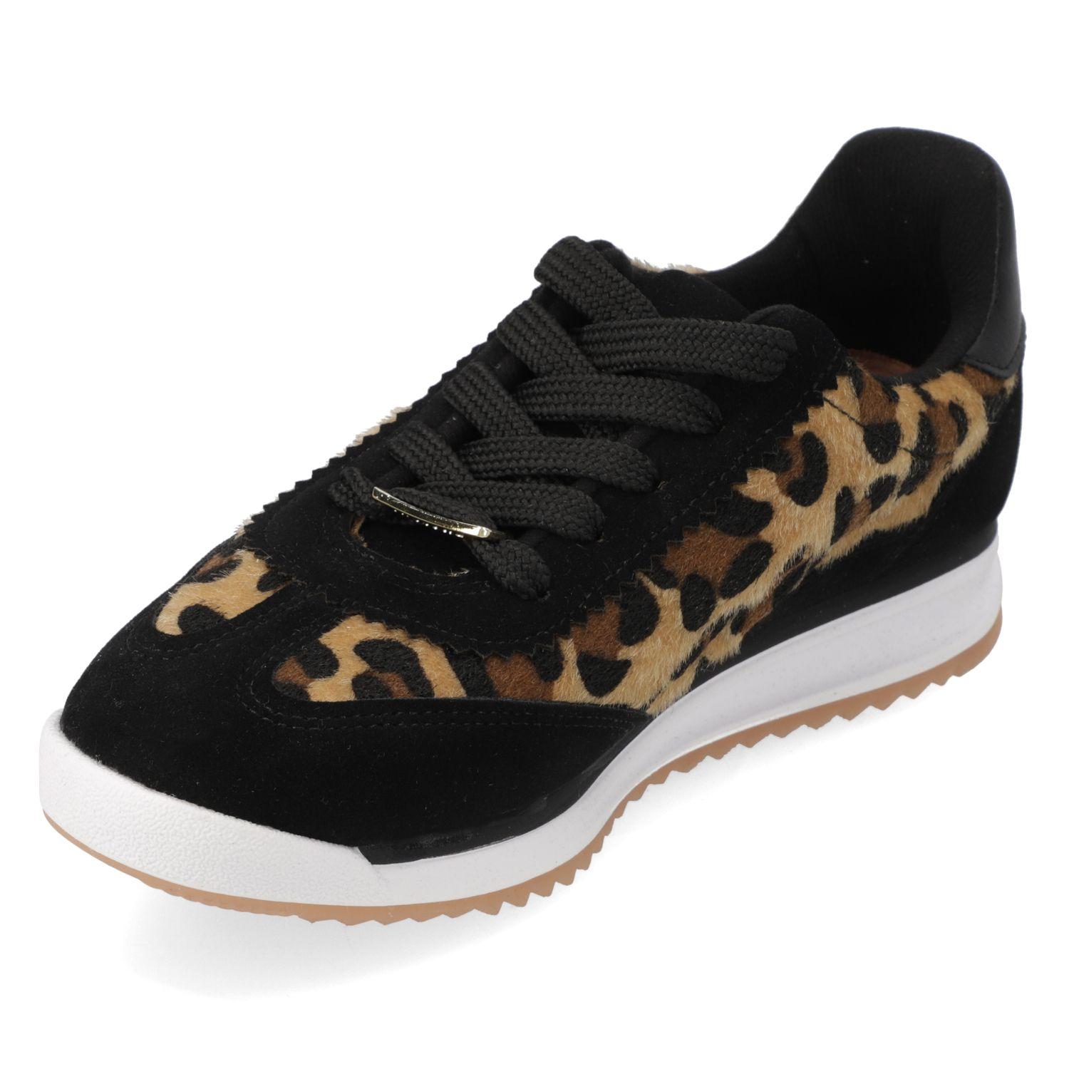 Zapatillas Casuales Negras Animal Print Vizzano-2