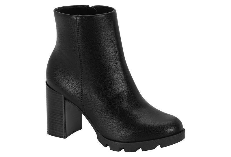 Botin Mujer Negro 9074-100- Beira Rio-0