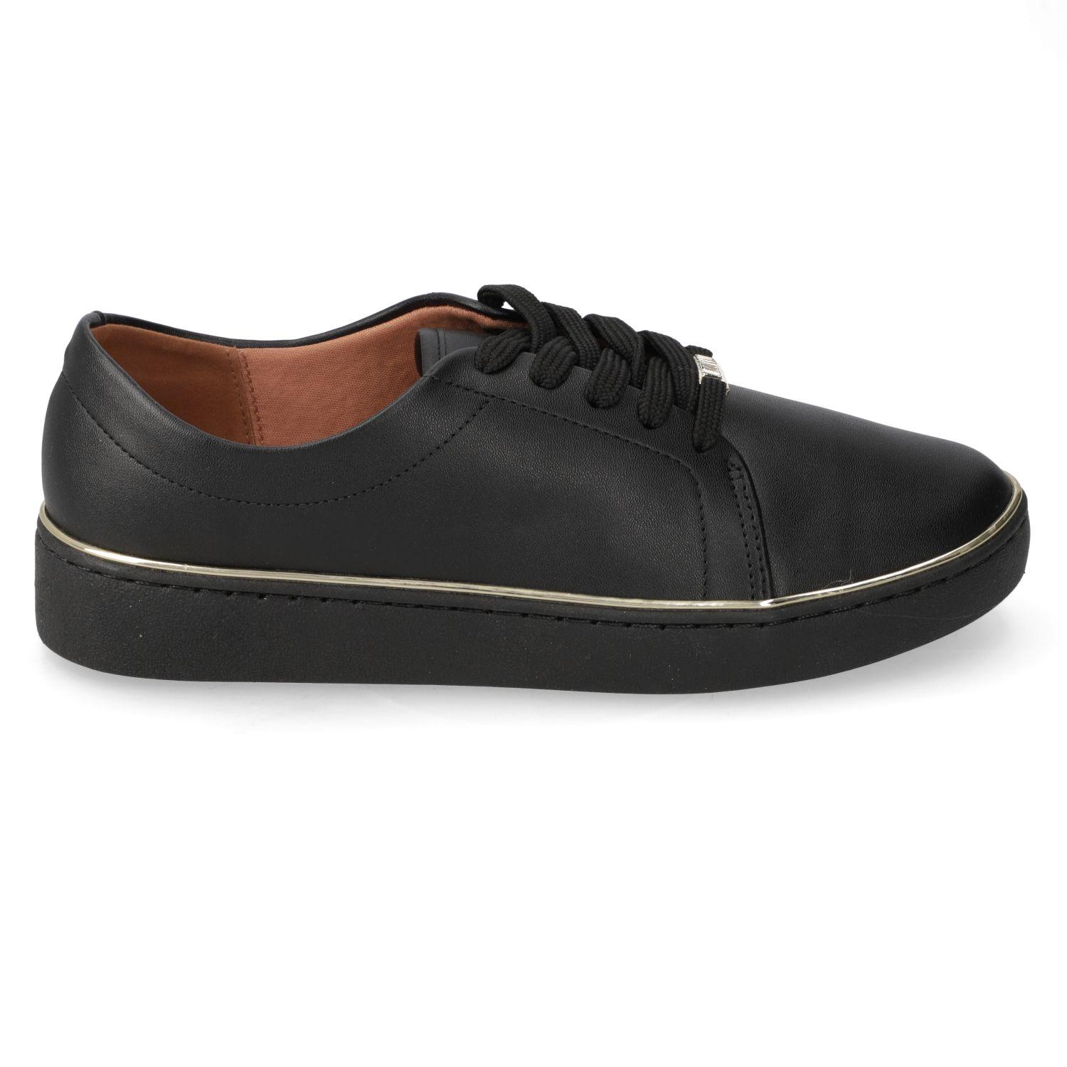 Zapatilla Casual Vizzano Negro Efecto Cuero  Negro 01/Negro Pelica-0