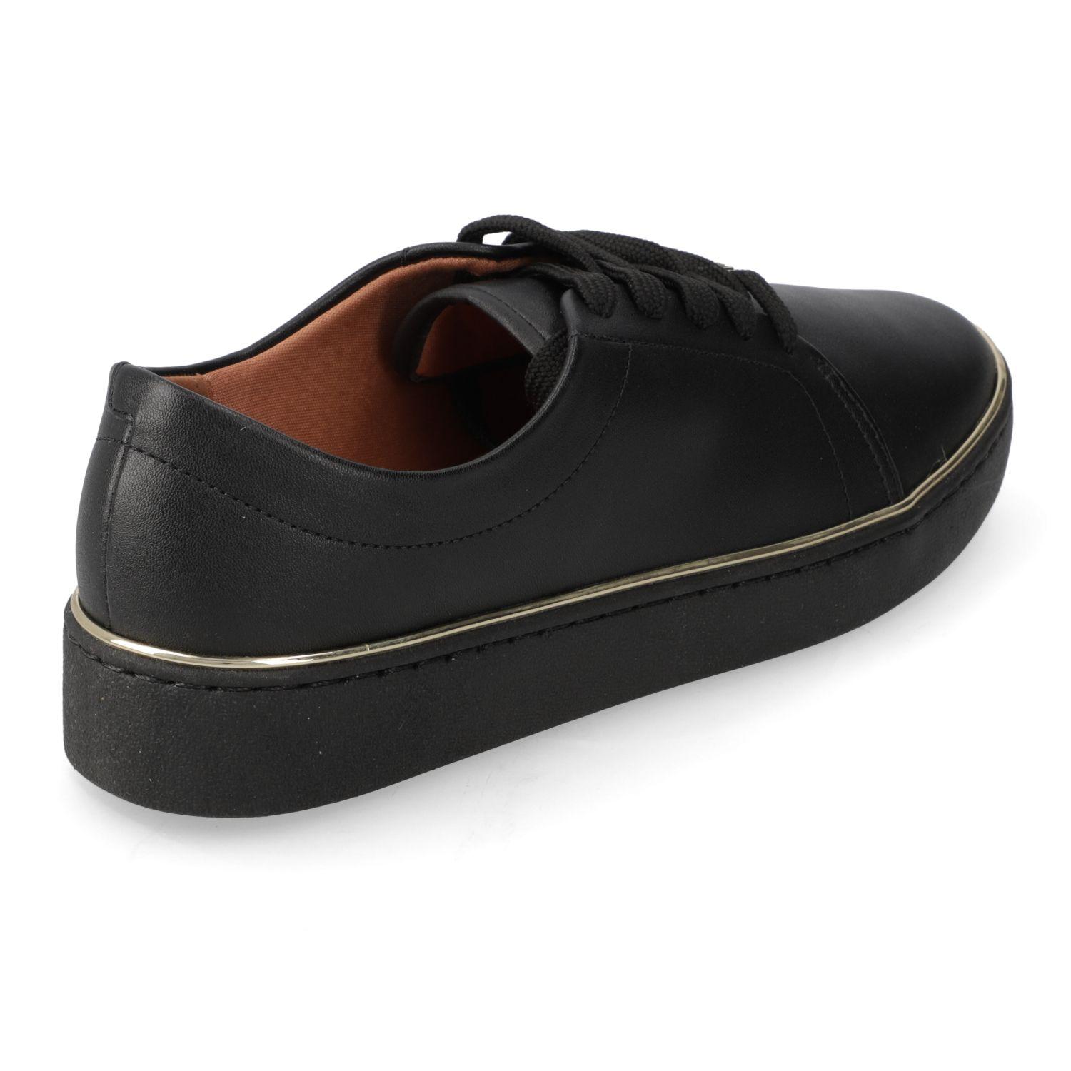 Zapatilla Vizzano Mujer Casual Eco Cuero Negro-3