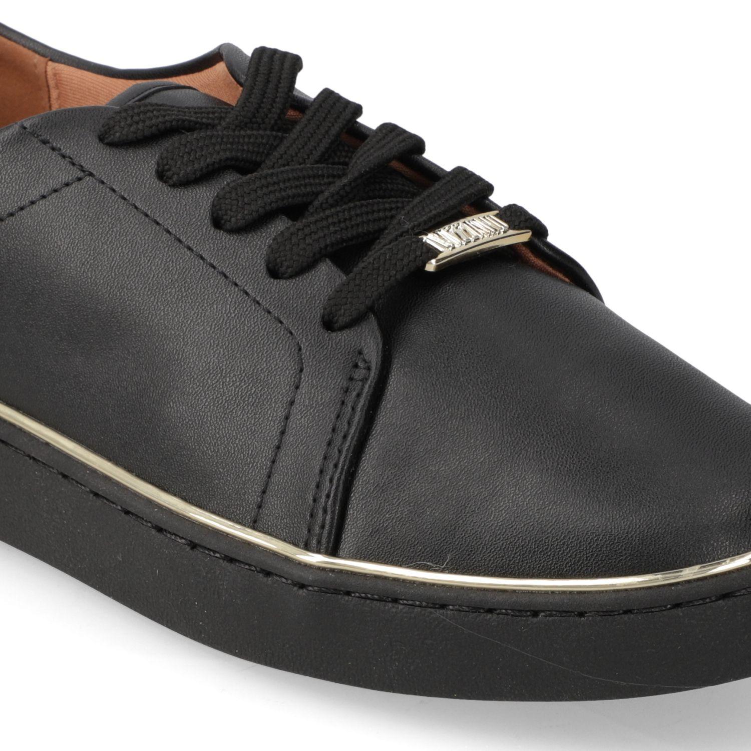Zapatilla Vizzano Mujer Casual Eco Cuero Negro-4