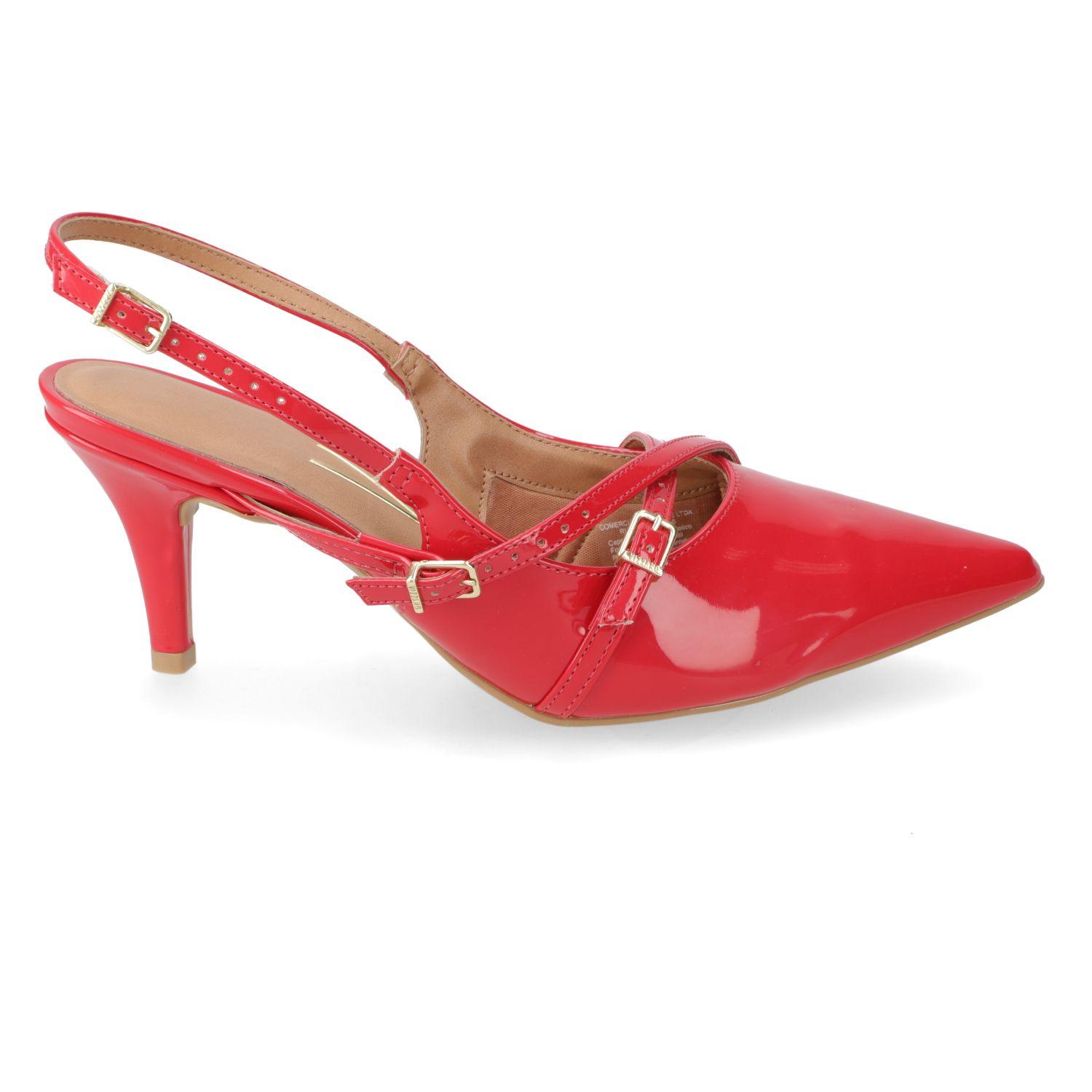 Stiletto Vizzano Rojo Taco 7 Cm-1