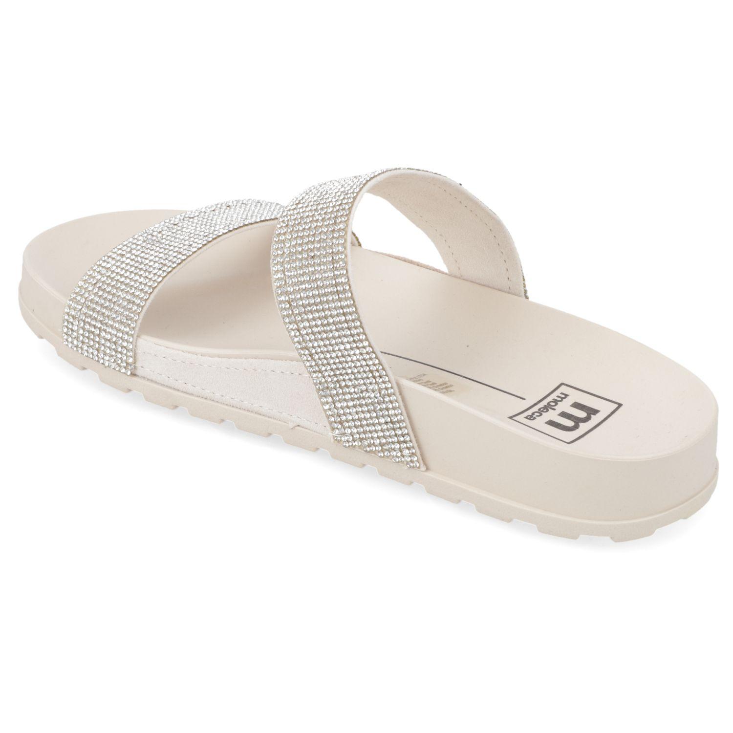 Sandalia Plana Moleca Blanco 13412-3