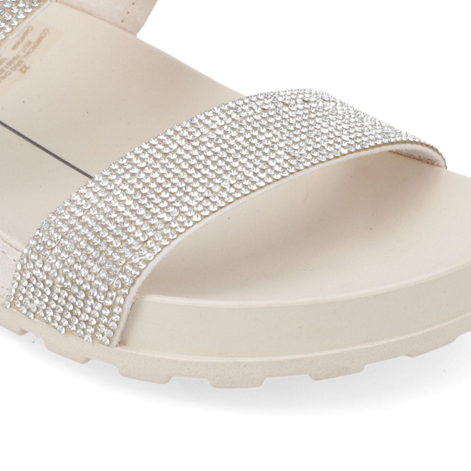 Sandalia Plana Moleca Blanco 13412-5