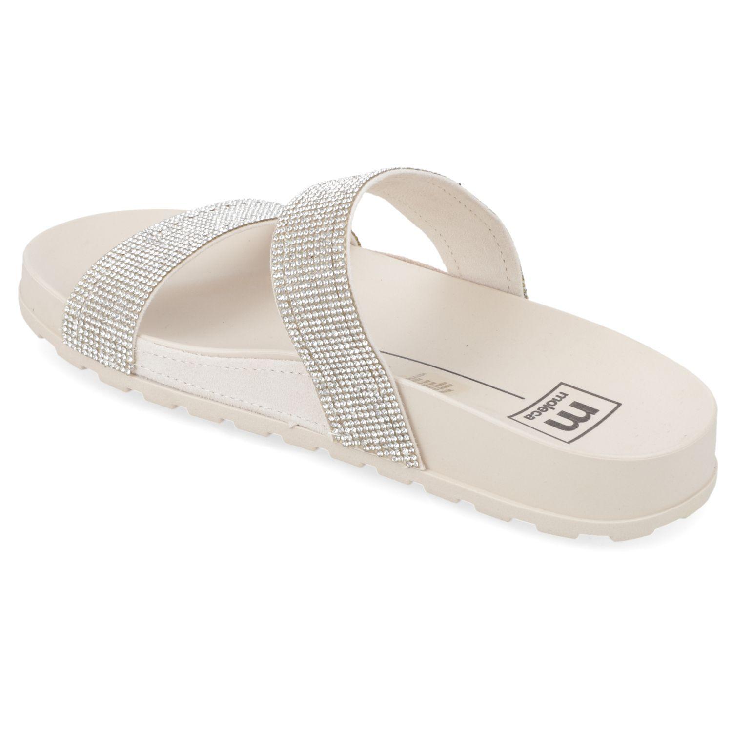 Sandalia Plana Moleca Blanco 13412-3