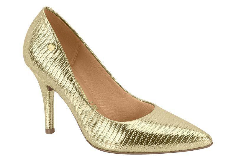 Zapato Mujer Taco Aguja Stiletto Oro 1184-1501 Vizzano-0