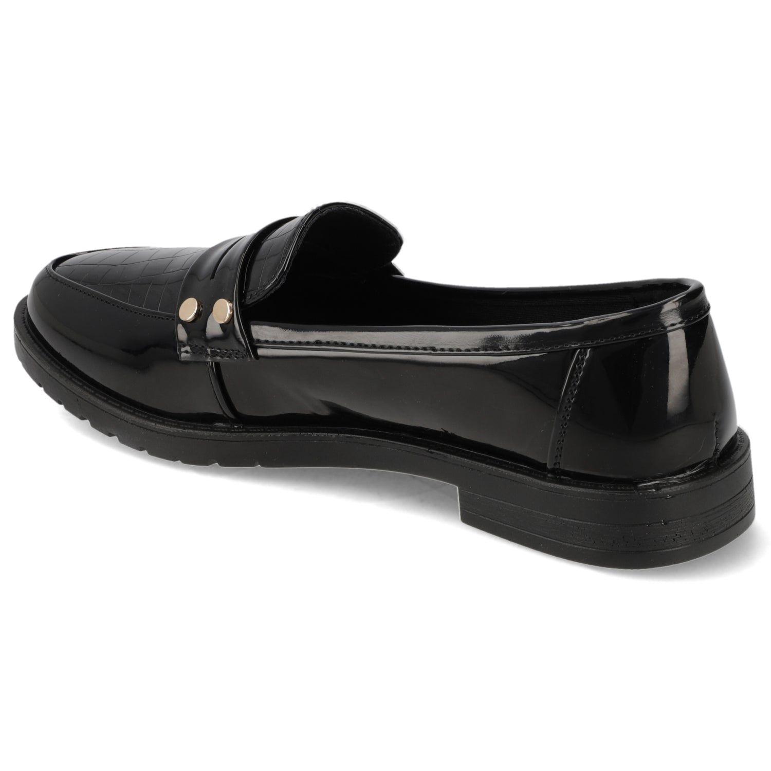 Mocasin Negro Charol New Walk-4