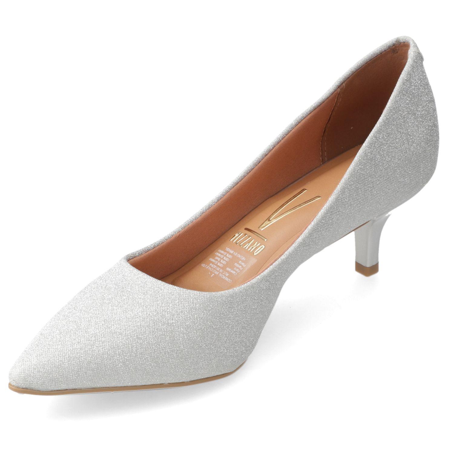 Zapato Mujer Taco Aguja Stiletto Plateado 1122-8 - Vizzano-2