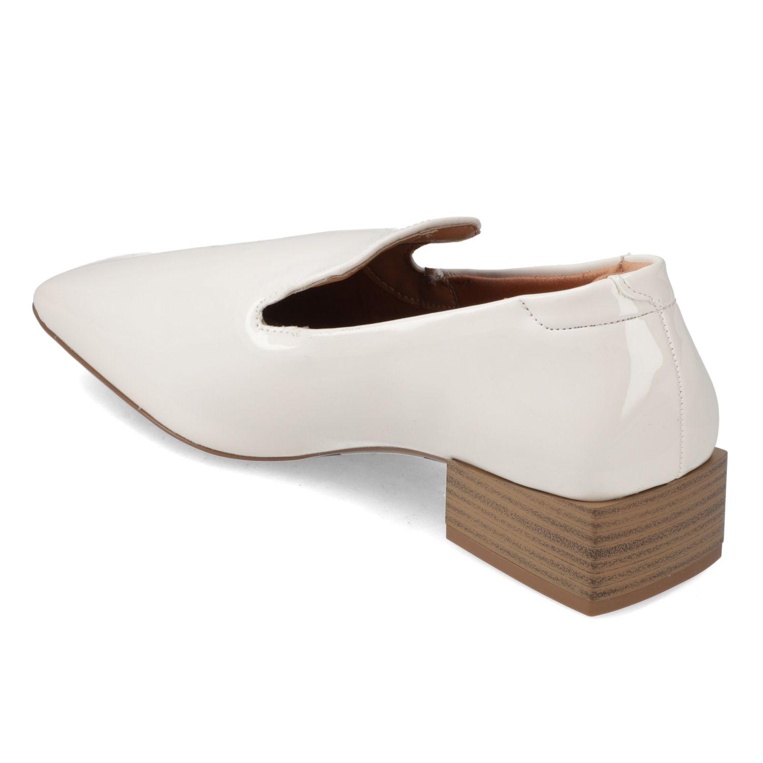 Mocasin Vizzano Blanco Efecto Cuero-3