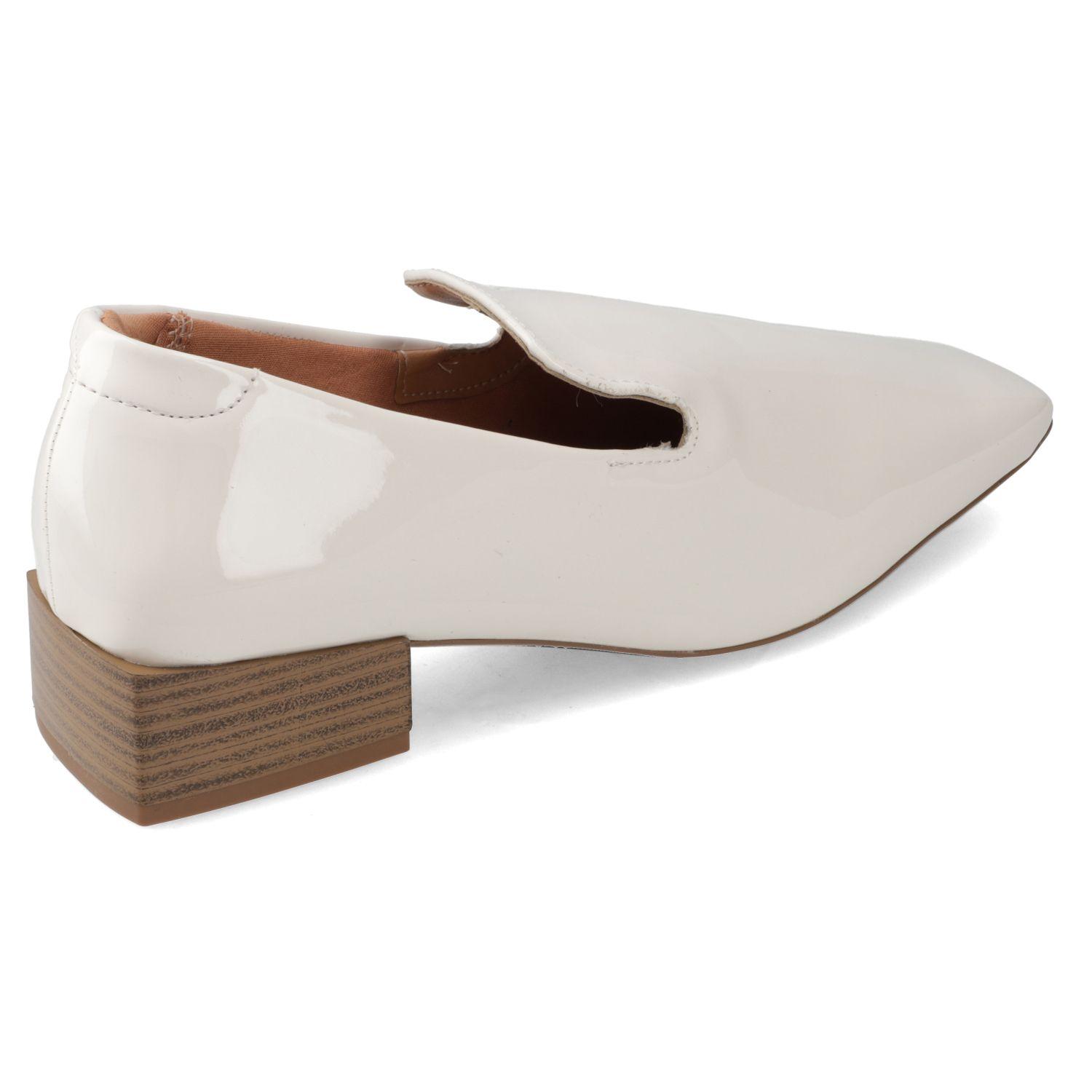 Mocasin Vizzano Blanco Efecto Cuero-4