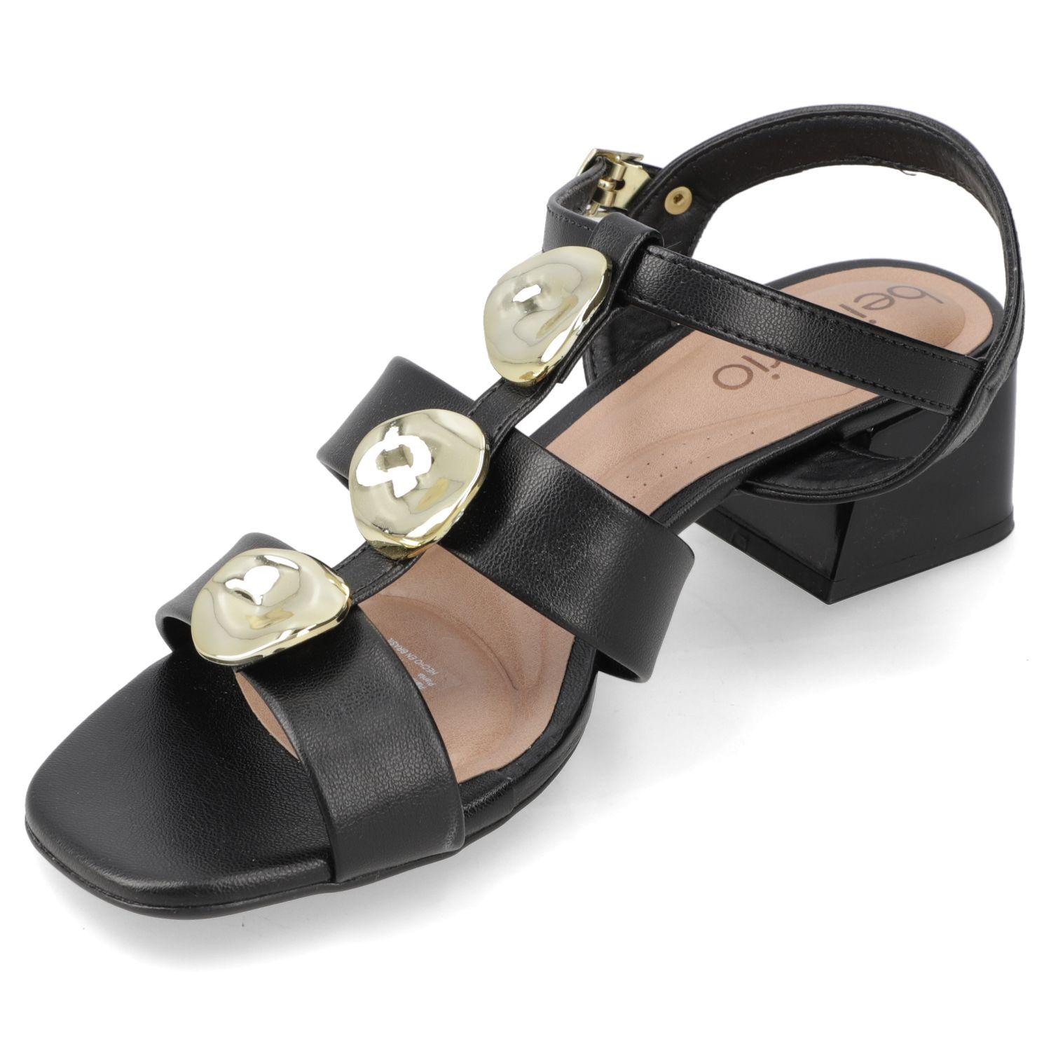 Sandalia Taco Beira Rio 16809 Negro-2