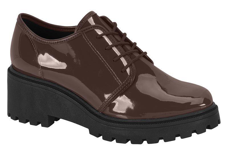Zapato Mujer Charol Café 4300-101- Beira Rio-0